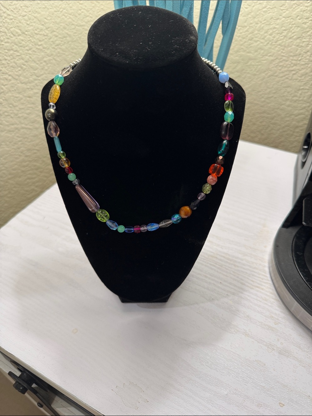 Multicolor Glass Bead Necklace - Women Jewelry